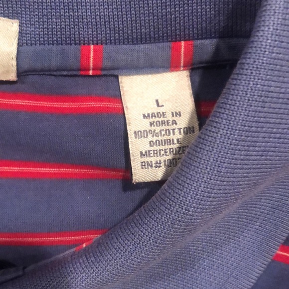 Peter Millar Men’s Striped Polo - Size Large - Picture 3 of 7